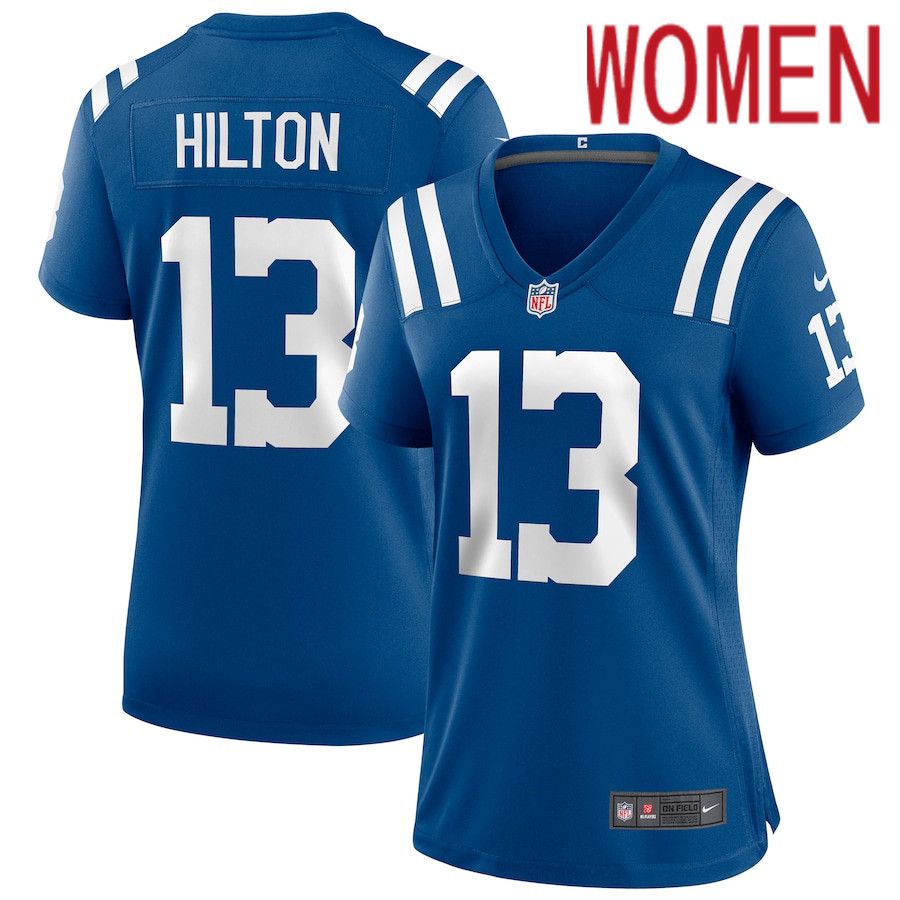 Women Indianapolis Colts #13 T.Y. Hilton Nike Royal Player Game NFL Jersey